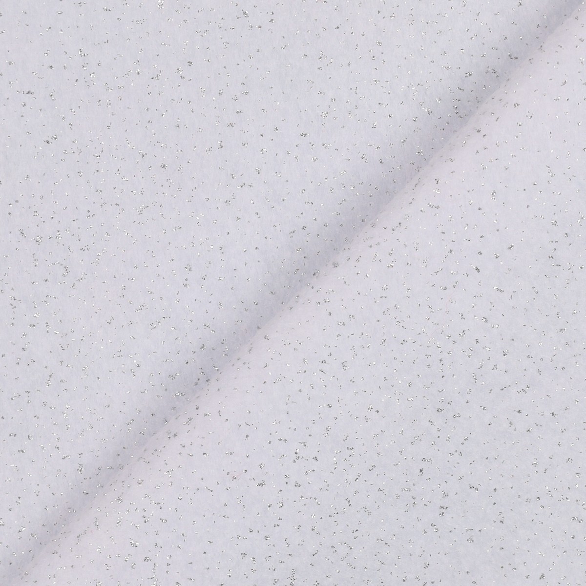 Pannelli Pannolenci Glitter - Glitter Argento - Colore Bianco - Misura  30x45cm 