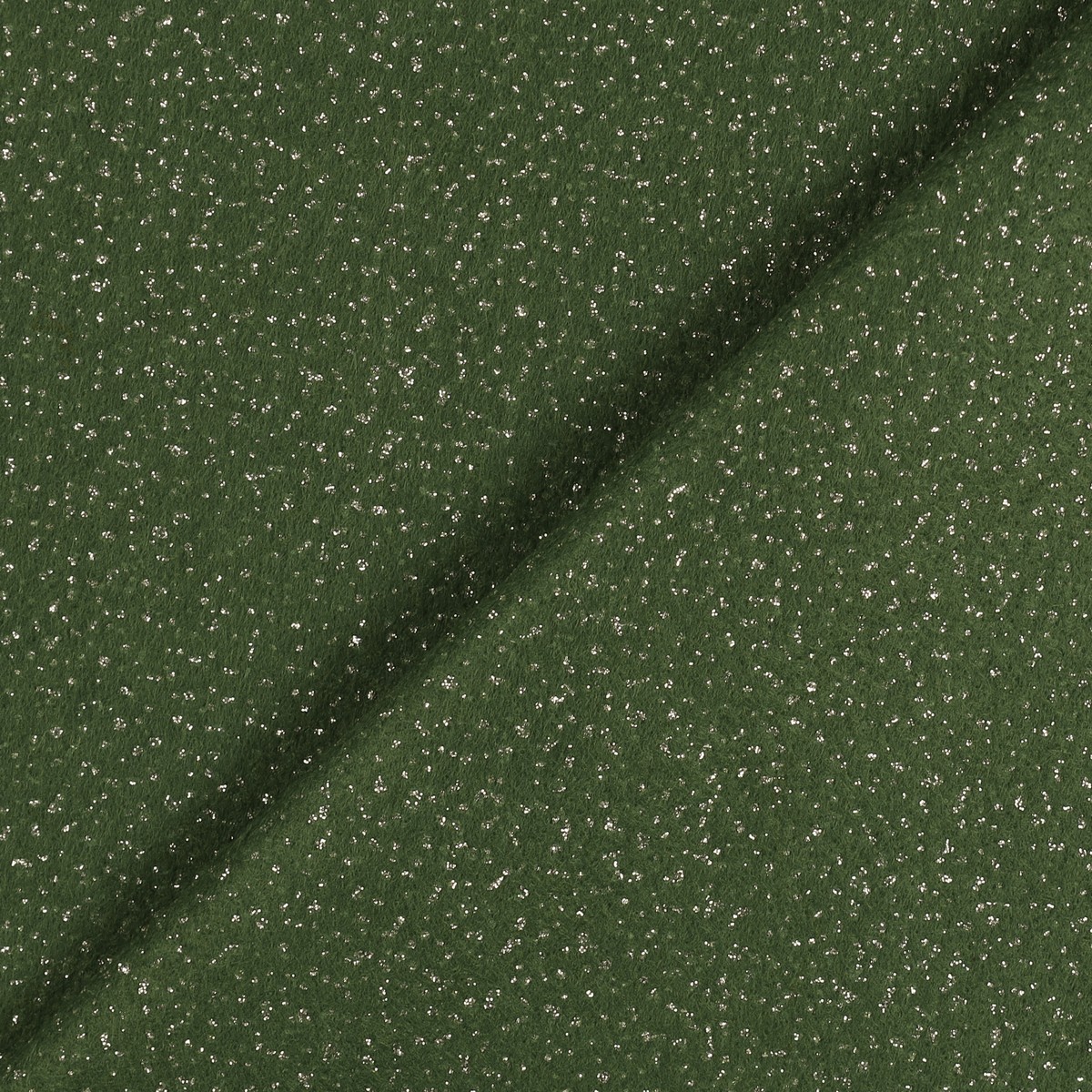 Pannelli Pannolenci Glitter - Glitter Argento - Colore Verde Oliva - Misura  30x45cm 