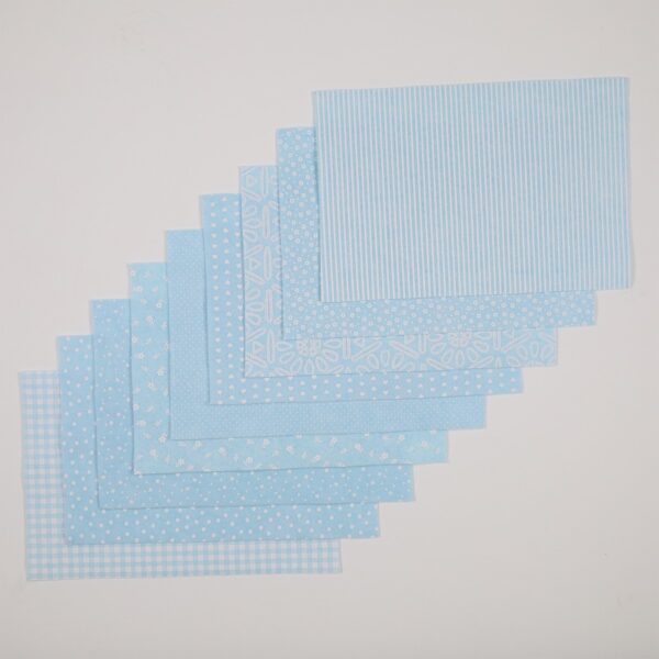 Pacco Assortito Pannolenci Stampato Fantasia 9 Fantasie Assortite Celeste Baby