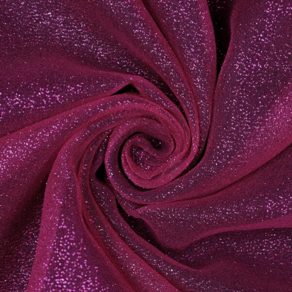 Tessuto Organza Glitter - Fucsia Scuro Glitter Fucsia - Mezzo Metro