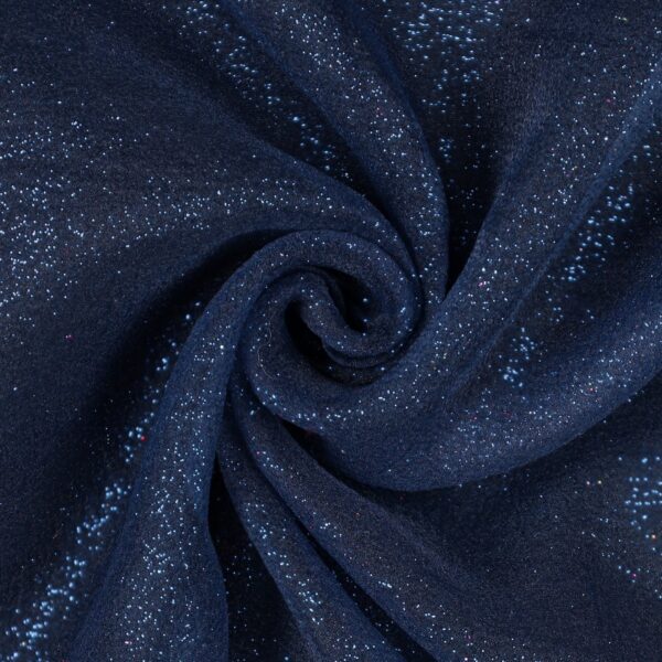 Tessuto Organza Glitter - Blu Navy Glitter Blu - Mezzo Metro