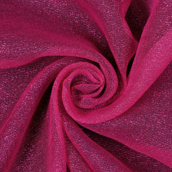 Tessuto Organza Glitter - Fucsia Chiaro Glitter Fucsia - Mezzo Metro