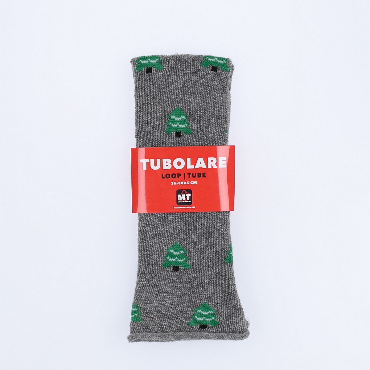 Tubolare Elasticizzato In Maglia - Alberello 5cm Grigio Scuro