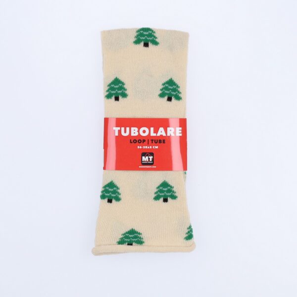 Tubolare Elasticizzato In Maglia - Alberello 5cm Panna