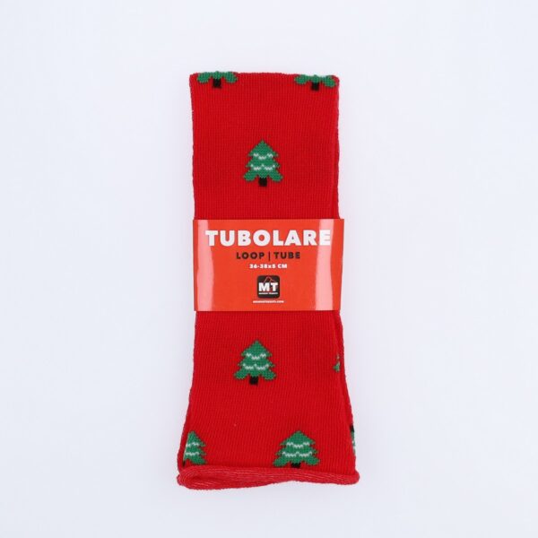 Tubolare Elasticizzato In Maglia - Alberello 5cm Rosso