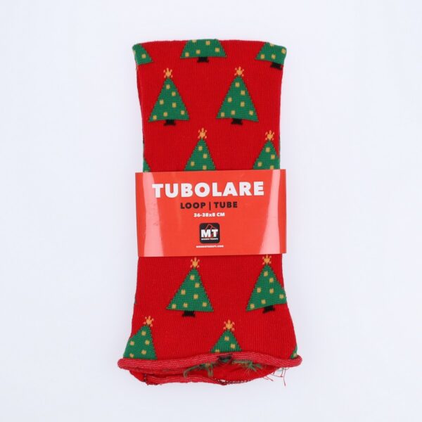 Tubolare Elasticizzato In Maglia - Alberello 8cm Rosso