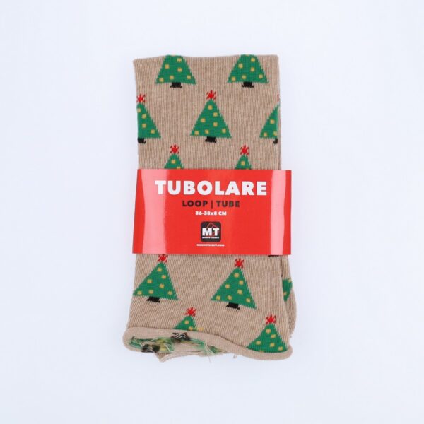 Tubolare Elasticizzato In Maglia - Alberello 8cm Tortora