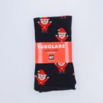 Tubolare Elasticizzato In Maglia - Babbo Natale 8cm Blu Navy