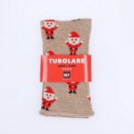 Tubolare Elasticizzato In Maglia - Babbo Natale 8cm Tortora
