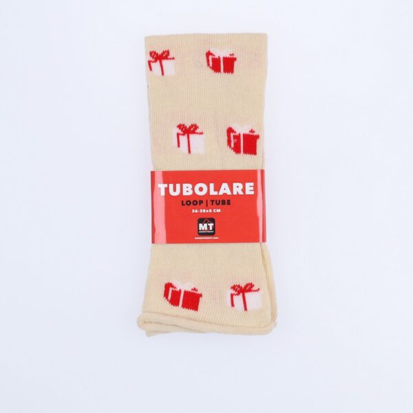 Tubolare Elasticizzato In Maglia - Pacco Regalo 5cm Panna