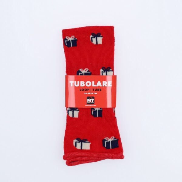 Tubolare Elasticizzato In Maglia - Pacco Regalo 5cm Rosso