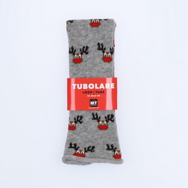 Tubolare Elasticizzato In Maglia - Renna 5cm Grigio Chiaro