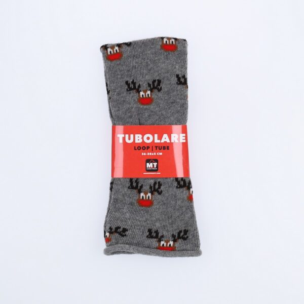 Tubolare Elasticizzato In Maglia - Renna 5cm Grigio Scuro