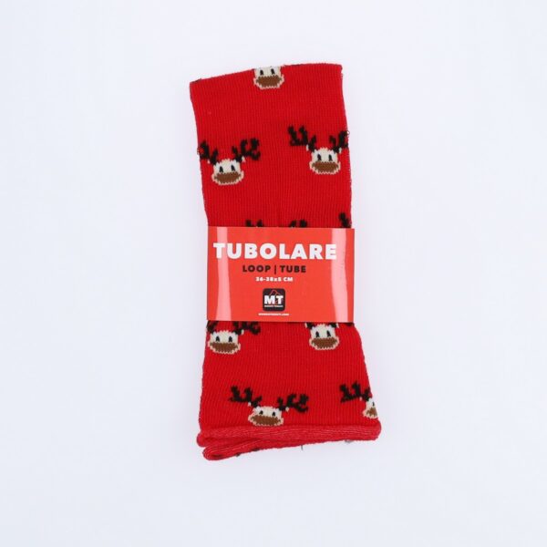 Tubolare Elasticizzato In Maglia - Renna 5cm Rosso