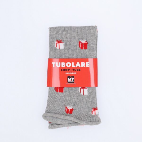 Tubolare Elasticizzato In Maglia - Pacco Regalo 8cm Grigio Chiaro