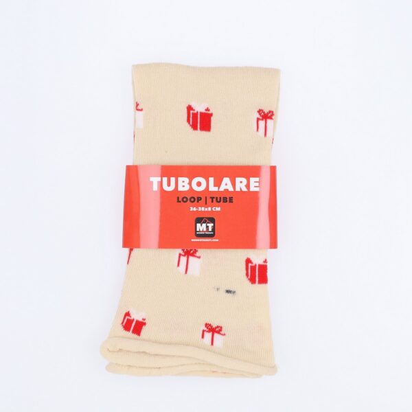 Tubolare Elasticizzato In Maglia - Pacco Regalo 8cm Panna