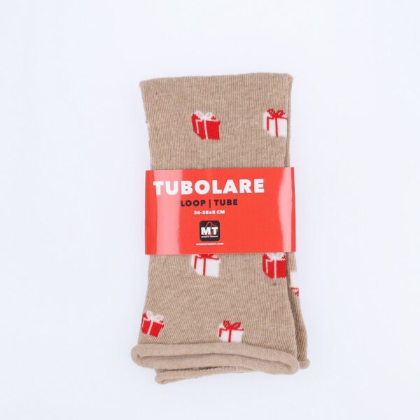 Tubolare Elasticizzato In Maglia - Pacco Regalo 8cm Tortora