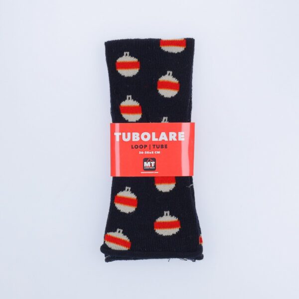 Tubolare Elasticizzato In Maglia - Pallina Di Natale 5cm Blu Navy