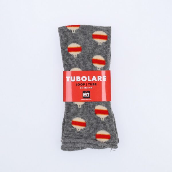 Tubolare Elasticizzato In Maglia - Pallina Di Natale 5cm Grigio Scuro