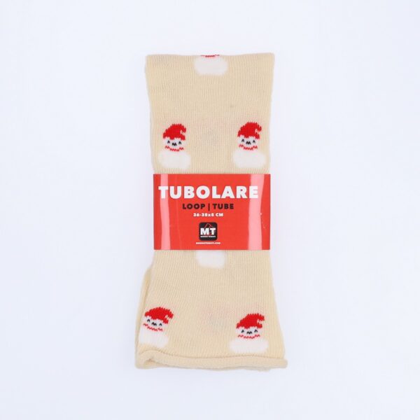 Tubolare Elasticizzato In Maglia - Pupazzo Di Neve 5cm Panna