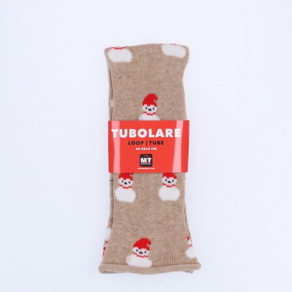 Tubolare Elasticizzato In Maglia - Pupazzo Di Neve 5cm Tortora