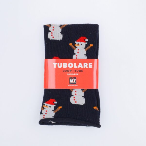 Tubolare Elasticizzato In Maglia - Pupazzo Di Neve 8cm Blu Navy