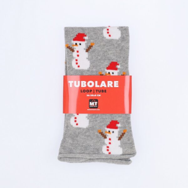 Tubolare Elasticizzato In Maglia - Pupazzo Di Neve 8cm Grigio Chiaro