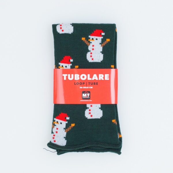 Tubolare Elasticizzato In Maglia - Pupazzo Di Neve 8cm Verde Inglese