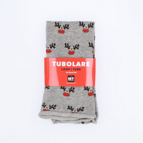 Tubolare Elasticizzato In Maglia - Renna 8cm Grigio Chiaro