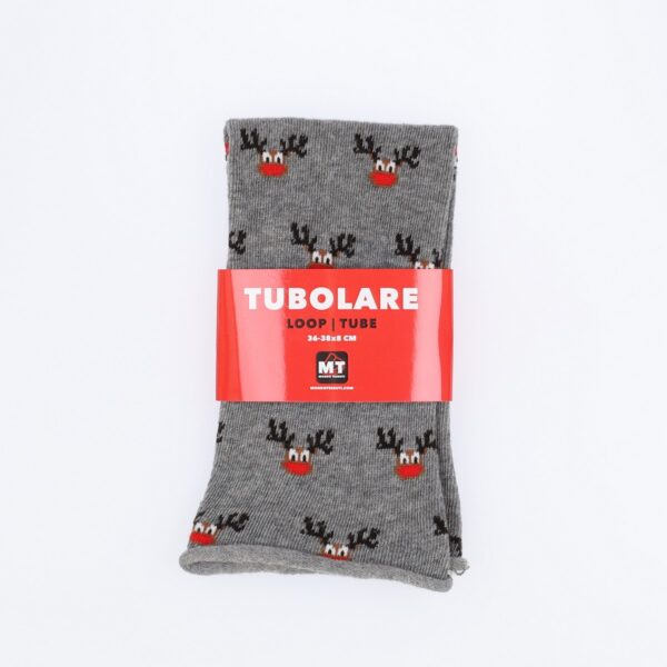 Tubolare Elasticizzato In Maglia - Renna 8cm Grigio Scuro