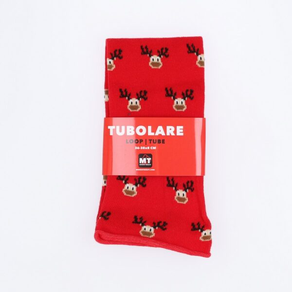 Tubolare Elasticizzato In Maglia - Renna 8cm Rosso