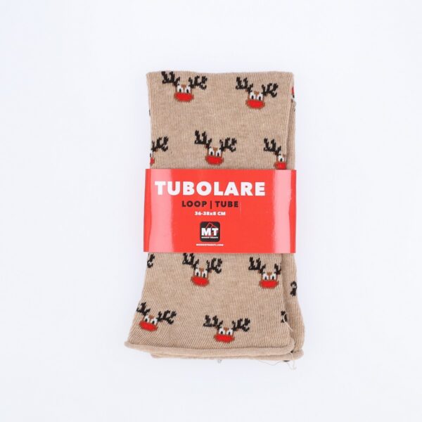 Tubolare Elasticizzato In Maglia - Renna 8cm Tortora