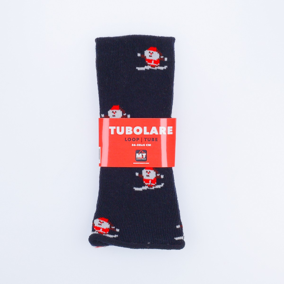 Tubolare Elasticizzato In Maglia - Sport Ski 5cm Blu Navy
