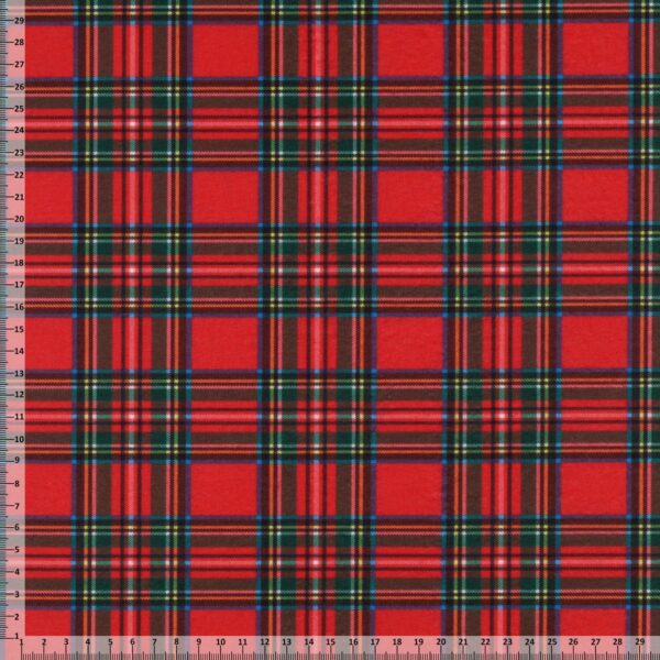 Pannolenci Stampato Scozzese Al Metro - Disegno A - Mezzo Metro