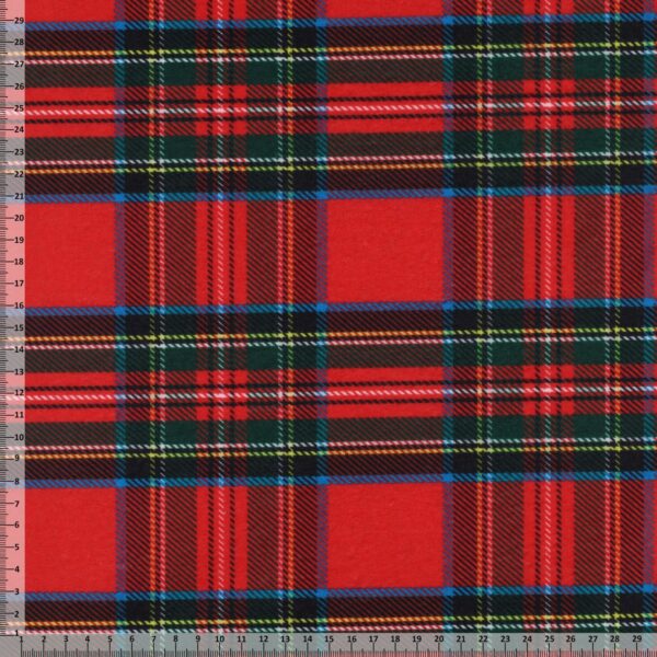 Pannolenci Stampato Scozzese Al Metro - Disegno F - Mezzo Metro