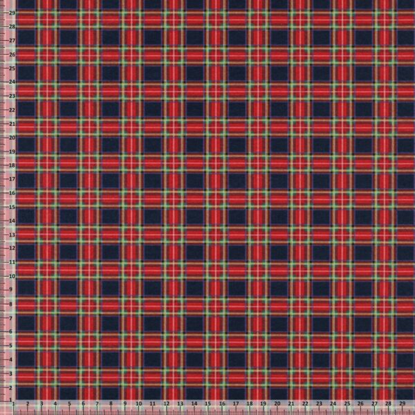 Pannolenci Stampato Scozzese Al Metro - Disegno G - Mezzo Metro