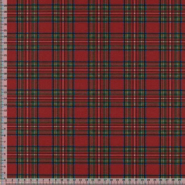 Pannolenci Stampato Scozzese Al Metro - Disegno K - Mezzo Metro