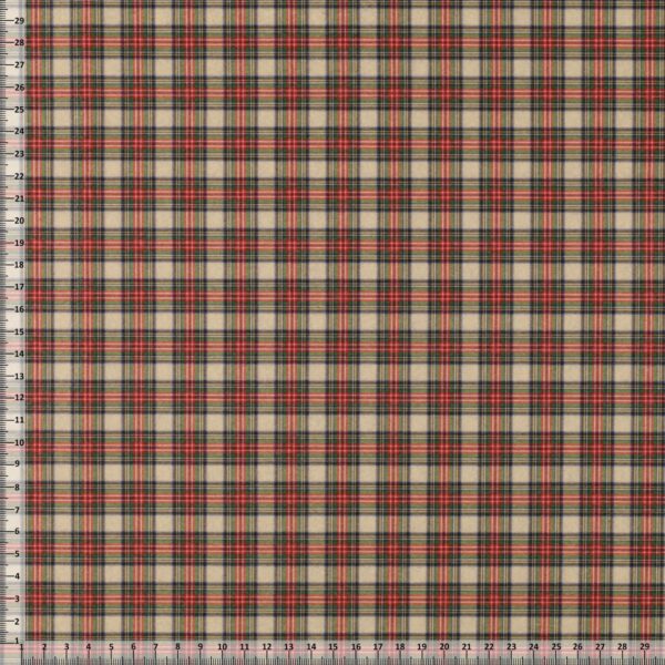 Pannolenci Stampato Scozzese Al Metro - Disegno N - Mezzo Metro