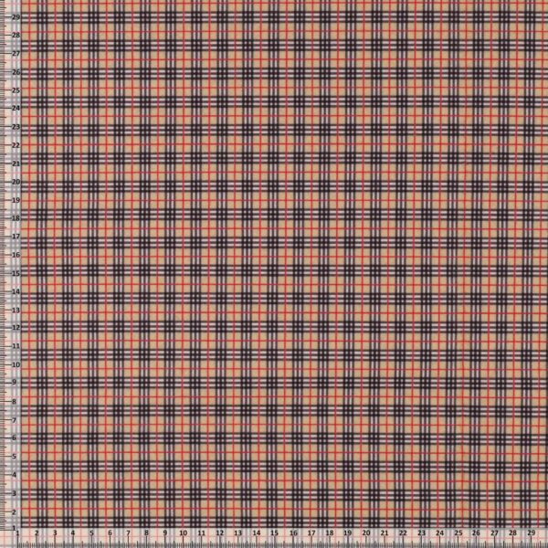 Pannolenci Stampato Scozzese Al Metro - Disegno P - Mezzo Metro