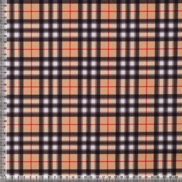 Pannolenci Stampato Scozzese Al Metro - Disegno Q - Mezzo Metro