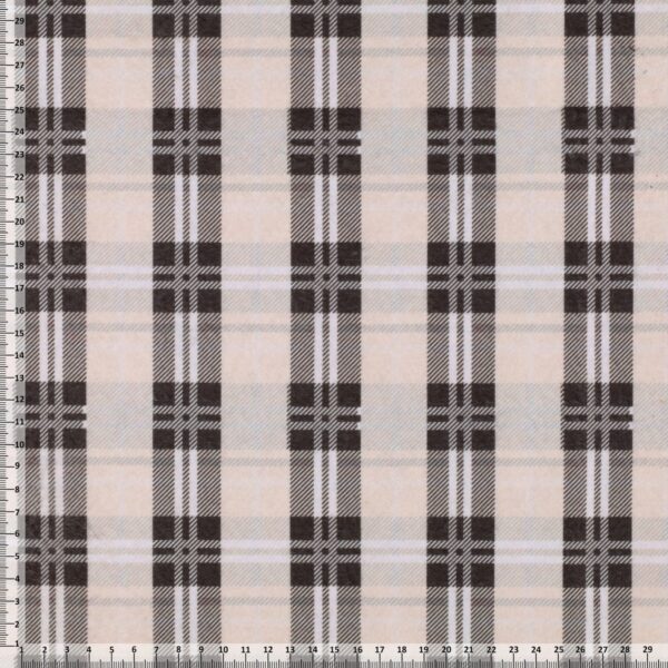 Pannolenci Stampato Scozzese Al Metro - Disegno S - Mezzo Metro