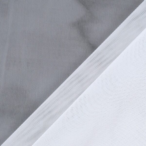 Tulle Sposa Mano Seta - Bianco - Mezzo Metro