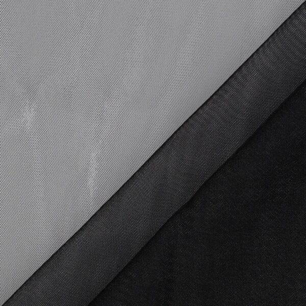 Tulle Sposa Mano Seta - Nero - Mezzo Metro