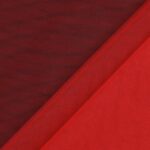Tulle Sposa Mano Seta - Rosso - Mezzo Metro