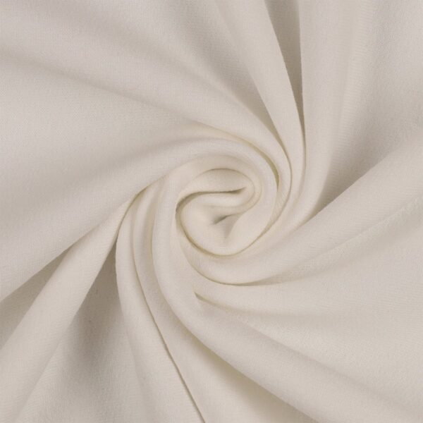 Tessuto Felpa Garzata - Bianco - Mezzo Metro
