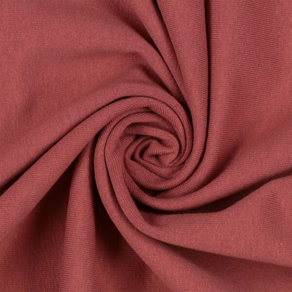 Tessuto Felpa Garzata - Rosa Cameo - Mezzo Metro