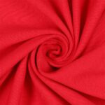 Tessuto Felpa Garzata - Rosso - Mezzo Metro