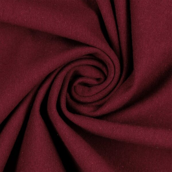 Tessuto Felpa Garzata - Prugna - Mezzo Metro