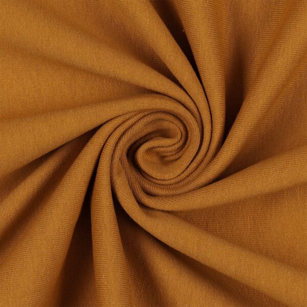 Tessuto Felpa Garzata - Senape - Mezzo Metro