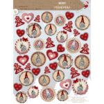 Pannello Pannolenci Stampa Natalizia Classica Merry Christmas - Gnomi